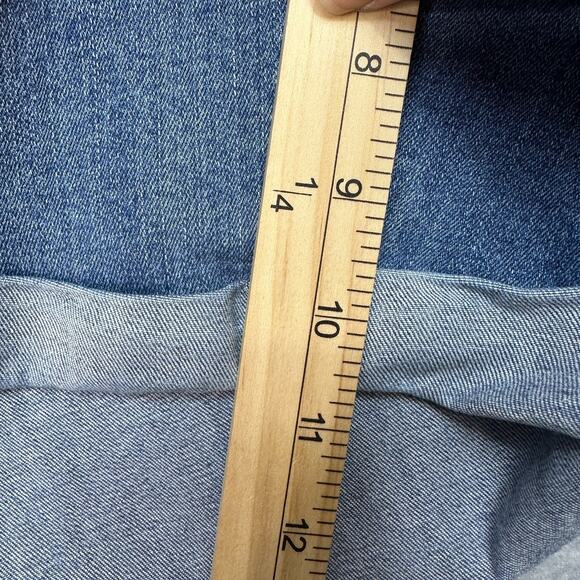 NYDJ Shorts Womens Size 22W Blue Denim Briella Heyburn Wash High Waist Cuffed - Picture 14 of 14